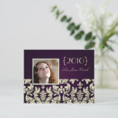 Afstudeerfeest uitnodigen briefkaarten (Staand voorkant)