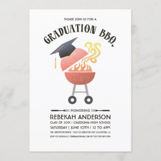  Afstudeerfeest uitnodigingen | BBQ Party