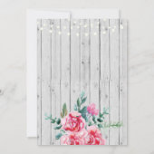 Afstudeerfeest Waterverf Bloemenhout Uitnodigen Kaart (Achterkant)