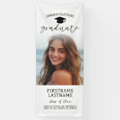 Afstudeerfoto - Vertical Aangepaste Tekst Spandoek (Verticaal)