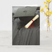 Afstudeerhoed Jurk Diploma Lege Kaart (Gele Bloem)