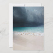 Afstudeerhoed met strandglitters Afstuderen Kaart (Achterkant)