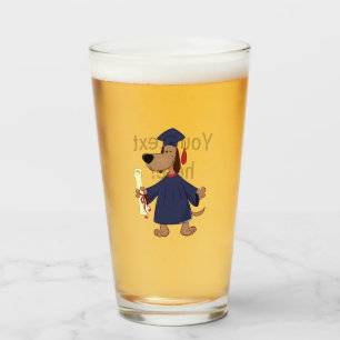 Afstudeerhond clipart glas