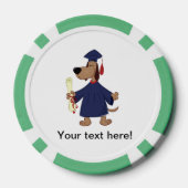 Afstudeerhond clipart poker chips (Achterkant)