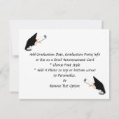 Afstudeerkaart met diploma aankondiging (Achterkant)