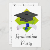 Afstudeerkap en diploma kaart (Voorkant / Achterkant)