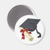 Afstudeerkap en diploma magneet (Voorkant / Achterkant)