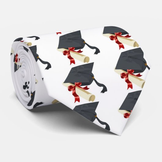 Afstudeerkap en diploma stropdas (Opgerold)