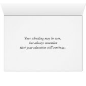 Afstudeerkap en geld op boek (Binenzijde Horizontaal (Onderkant))