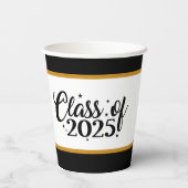 Afstudeerklas van 2025 papieren bekers (Achterkant)
