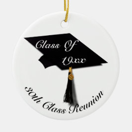Afstudeerstop en diplomatie - Hoge Schoolreünie Keramisch Ornament