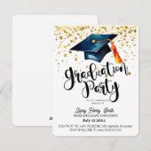 afstudeeruitnodiging feestdagenkaart (Voorkant / Achterkant)