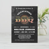  Afstudeeruitnodigingen | BBQ-party Kaart (Staand voorkant)