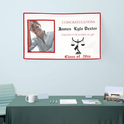 Afstudeerwet School Rood & Witte Schalen van Justi Spandoek