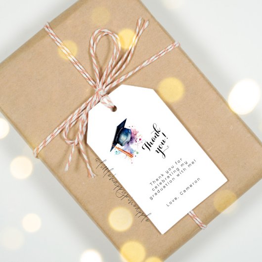 Afstudeierfeest Cadeaulabel