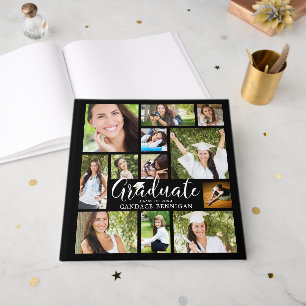 AFSTUDEREN 12 Photo Collage Script Aangepaste kleu Gastenboek