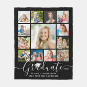 Afstuderen 13 Aangepaste kleur voor Photo Collage Fleece Deken (Voorkant)