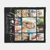 Afstuderen 13 Aangepaste kleur voor Photo Collage Fleece Deken (Voorkant (Horizontaal))