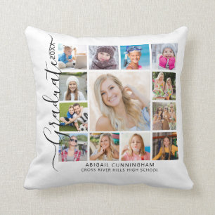 Afstuderen 13 Photo Collage Script Keepsake Kussen