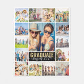 Afstuderen 15 Fotocollage Fleece Deken (Voorkant)