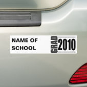 afstuderen 2010 bumpersticker (Op auto)