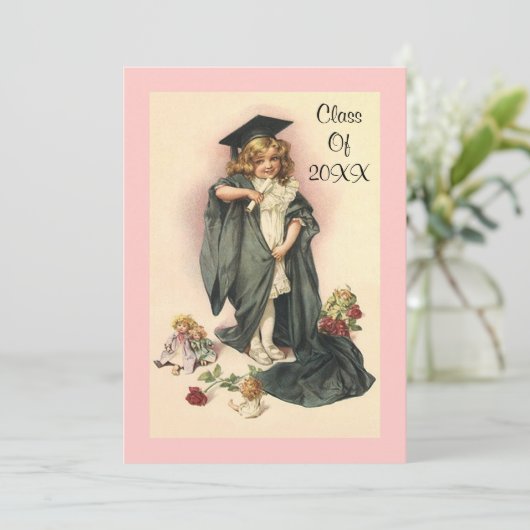 Afstuderen 2012 Rozen van de uitnodigingspartij Kaart (Staand voorkant)