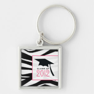 Afstuderen 2012 Zebra Print Sleutelhanger