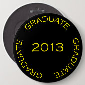 AFSTUDEREN 2013 ABITUR RONDE BUTTON 6,0 CM (Voorkant /achterkant)