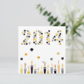 Afstuderen 2014 partijenuitnodiging II Kaart (Staand voorkant)