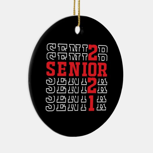 Afstuderen 2021, klasse 2021, senior 2021 keramisch ornament (Rechts)