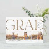 Afstuderen 2022 3 Foto Party Gold Kaart (Staand voorkant)