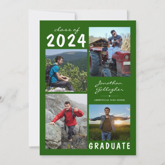 Afstuderen 2023 4 Foto met handschrift groen Aankondiging (Voorkant)