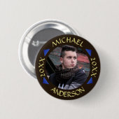 Afstuderen 2023 | Aangepaste foto moderne driehoek Ronde Button 5,7 Cm (Voorkant /achterkant)