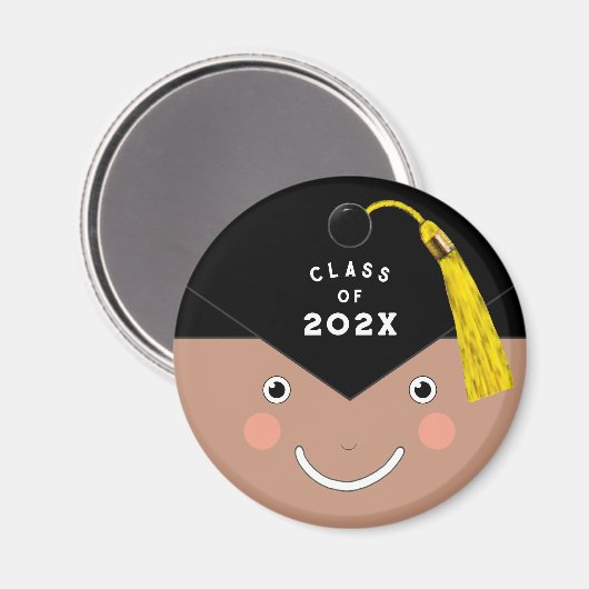 Afstuderen 2023 Cadeaubont Button Magneet (Voorkant / Achterkant)
