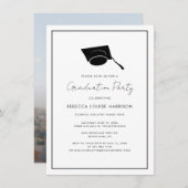 Afstuderen 2023 Foto Elegant Script Afstudeerder P Kaart (Voorkant / Achterkant)