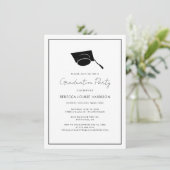 Afstuderen 2023 Foto Elegant Script Afstudeerder P Kaart (Staand voorkant)