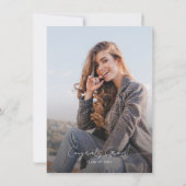 Afstuderen 2023 Foto Elegant Script Afstudeerder P Kaart (Achterkant)