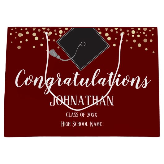 afstuderen 2023 gefeliciteerd groot cadeauzakje (Voorkant)