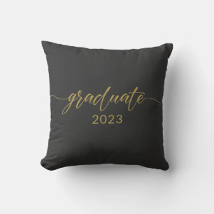 Afstuderen 2023 Gold Calligraphy Design Kussen