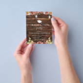 Afstuderen 2023 - Rustic Wood Sunflower Flyer (Hand)