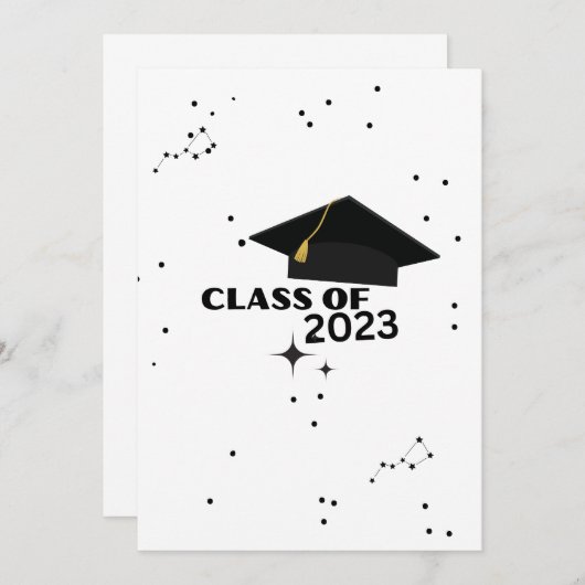 Afstuderen 2023 uitnodiging (Voorkant / Achterkant)