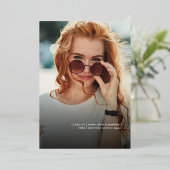 Afstuderen 2024 Afstudeerder Foto's Party Gold Folie Uitnodiging (Staand Voorkant)