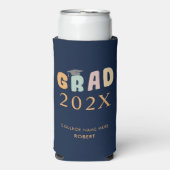Afstuderen 2024 College Afstudeerder Party Retro (Seltzer Voorkant)