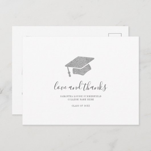 Afstuderen 2024 Foto Afstudeerder Dank u Briefkaart (Voorkant / Achterkant)