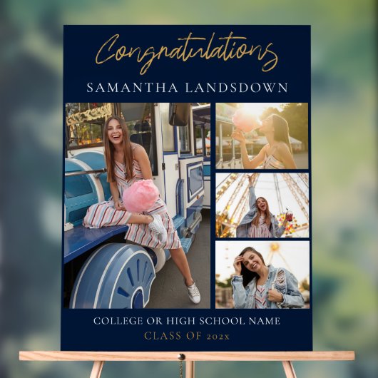 Afstuderen 2024 Fotocollage Acryl Bord (Neutraal)