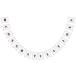 Afstuderen 2024 Gefeliciteerd Afstudeerder Pet Vlaggetjes