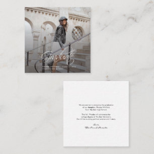 Afstuderen 2024 Kalligrafie Foto Aankondiging