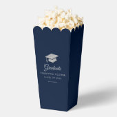 Afstuderen 2024 Navy Blue Afstudeerder Party Custo Bedankdoosjes (Popped)