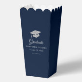 Afstuderen 2024 Navy Blue Afstudeerder Party Custo Bedankdoosjes (Voorkant)
