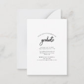 Afstuderen 2024 Script Foto Afstuderen Aankondigin Notitiekaartje (Achterkant)